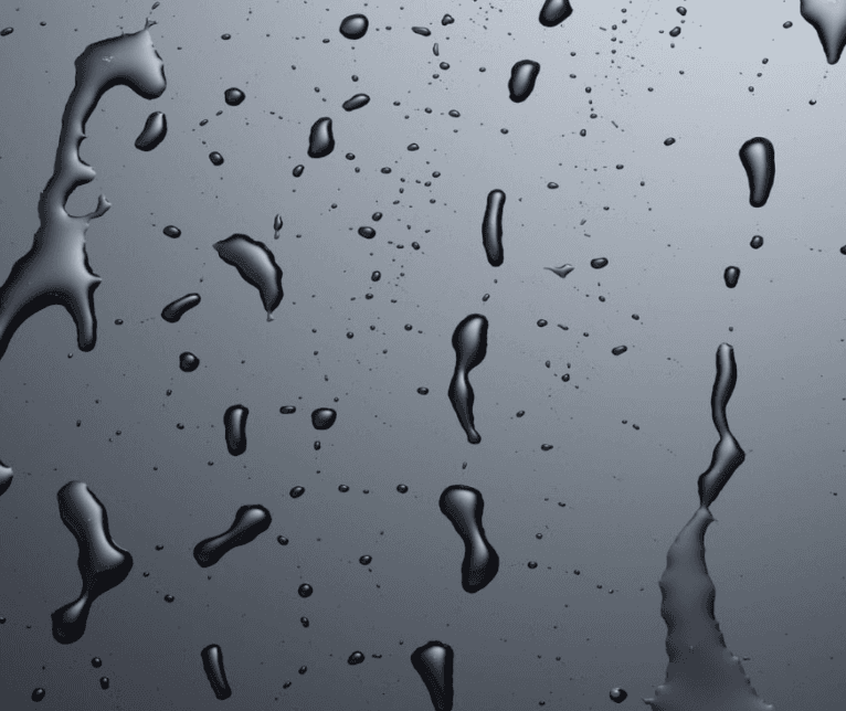 Surface without coating – water streaking